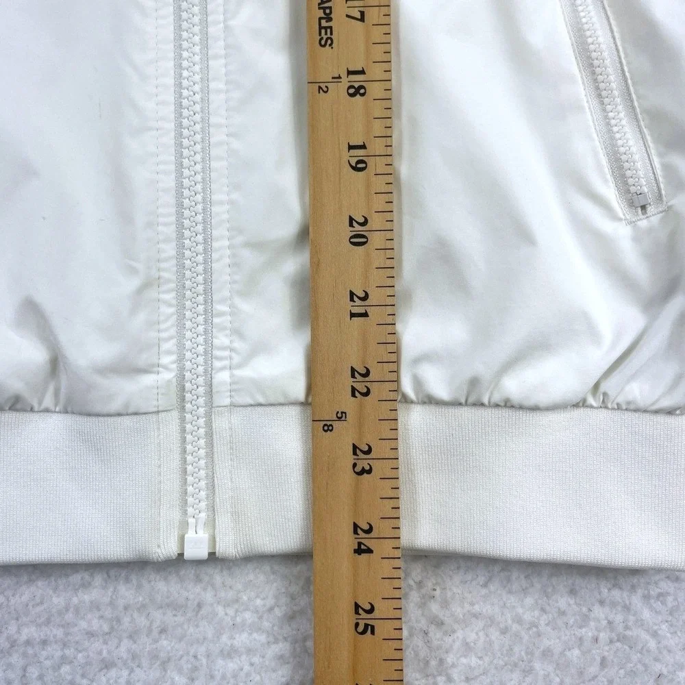 Nike Windrunner Full Zip Jacket Womens S White Teal Blue Colorblock Athletic